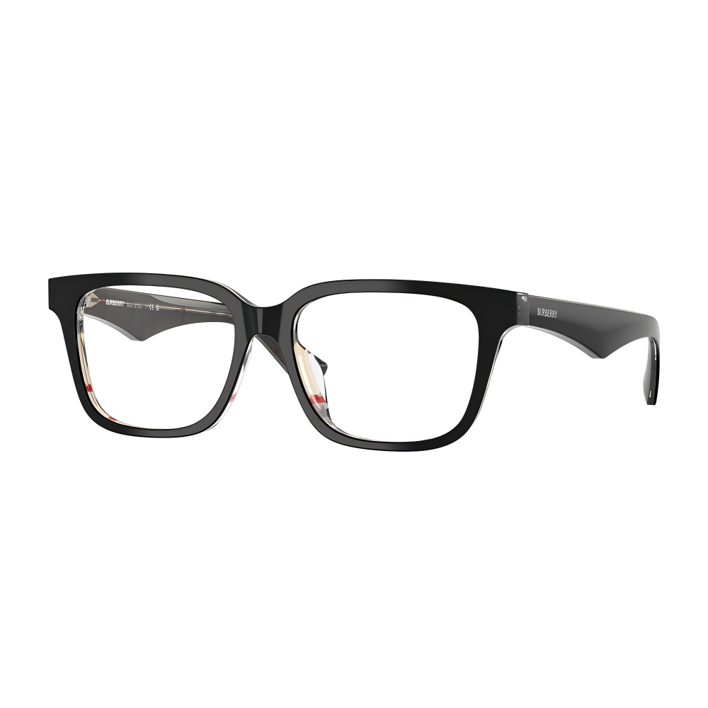 BURBERRY-Full Rim--Acetate-TOP BLACK ON VINTAGE CHECK