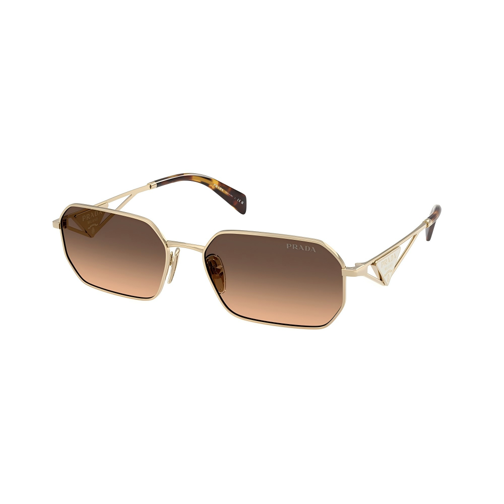 PRADA-Full Rim-Metal-PALE GOLD