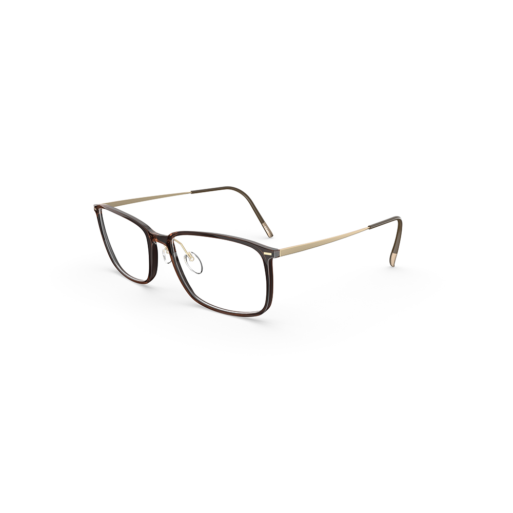 Silhouette-Fullrim-Mixed materials-深棕色